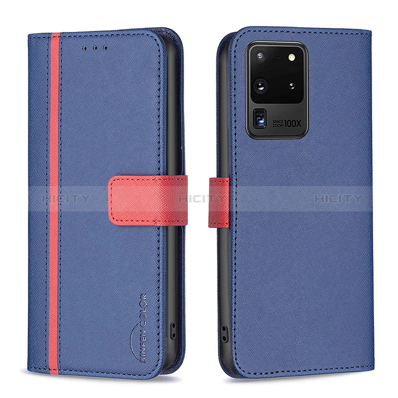 Funda de Cuero Cartera con Soporte Carcasa B13F para Samsung Galaxy S20 Ultra 5G