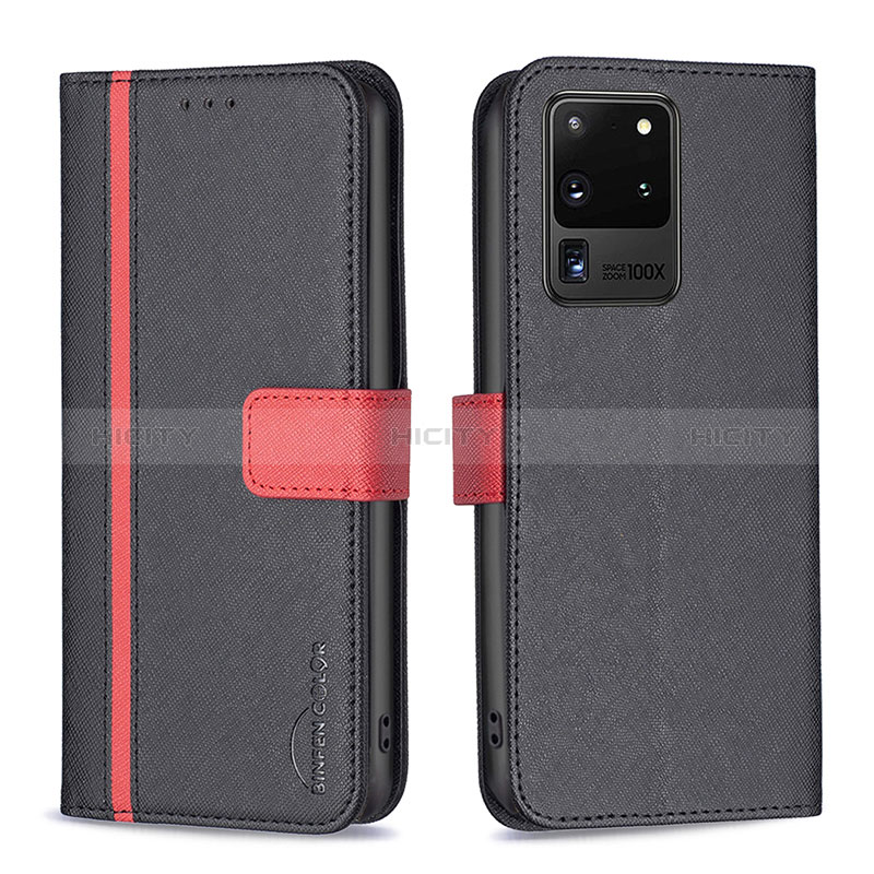 Funda de Cuero Cartera con Soporte Carcasa B13F para Samsung Galaxy S20 Ultra 5G