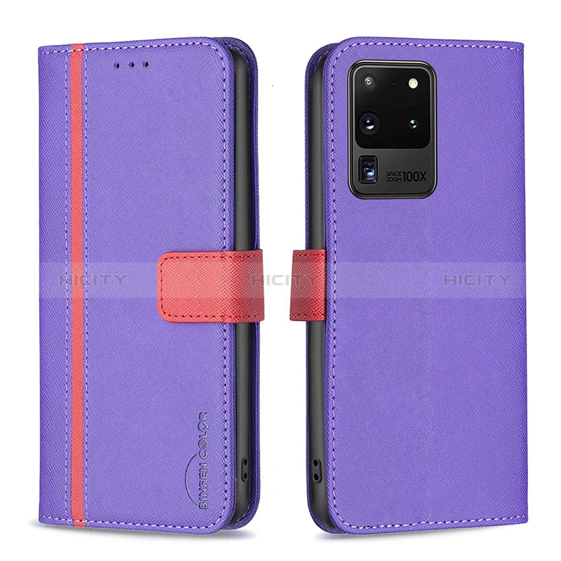 Funda de Cuero Cartera con Soporte Carcasa B13F para Samsung Galaxy S20 Ultra 5G