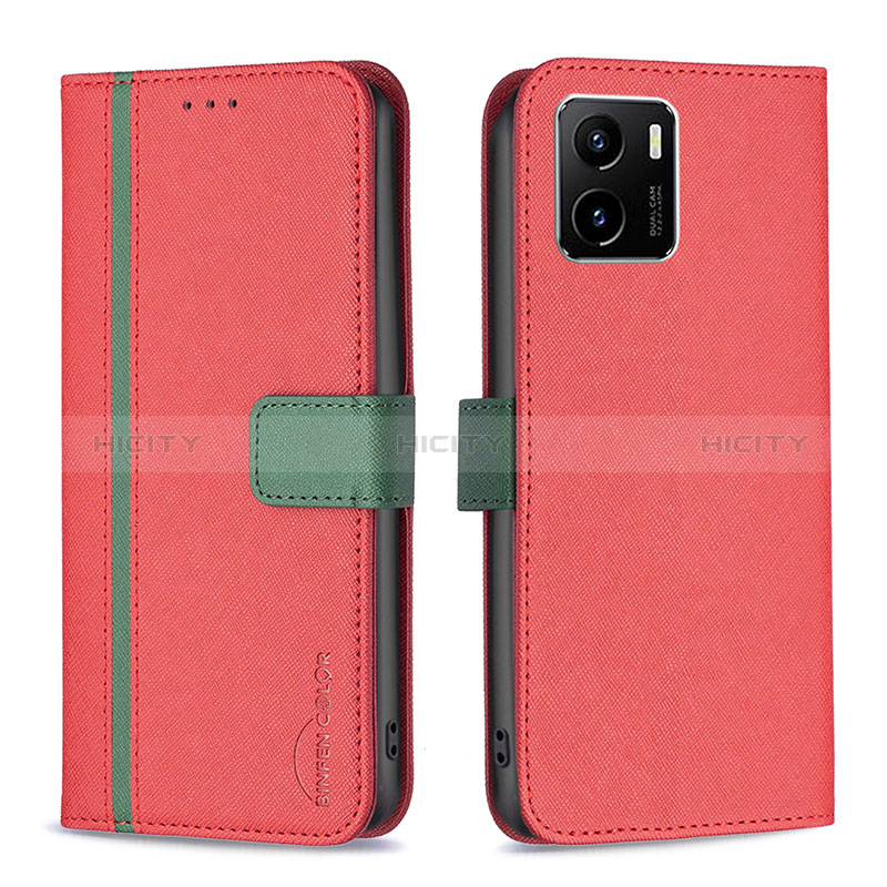 Funda de Cuero Cartera con Soporte Carcasa B13F para Vivo Y01A