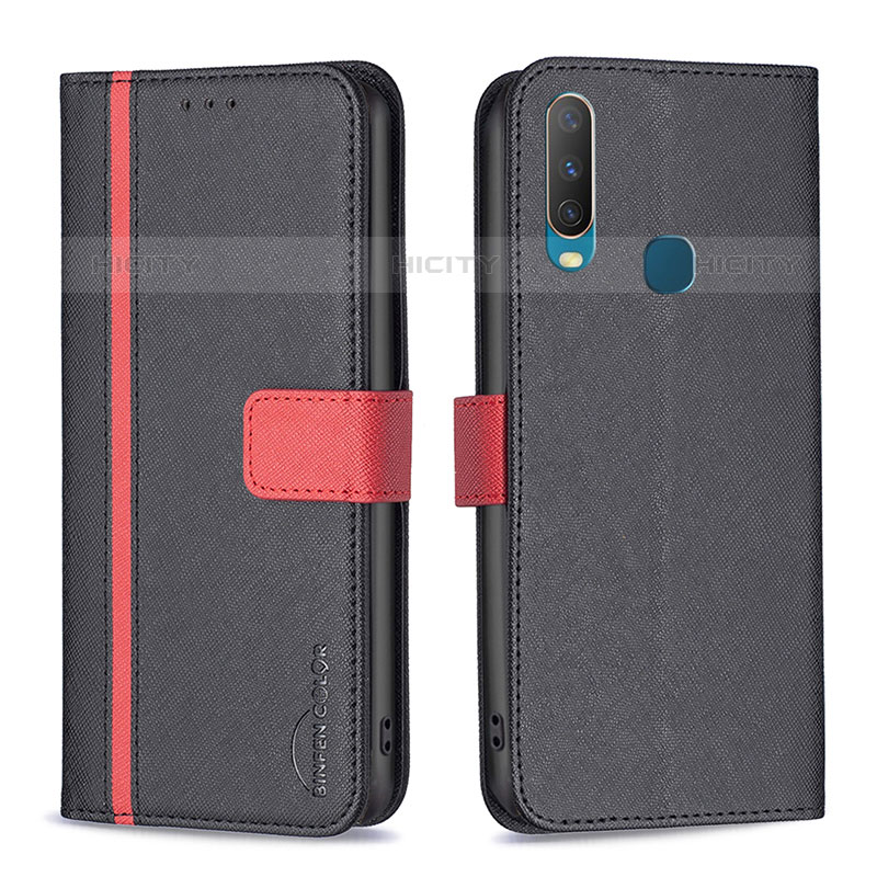 Funda de Cuero Cartera con Soporte Carcasa B13F para Vivo Y12