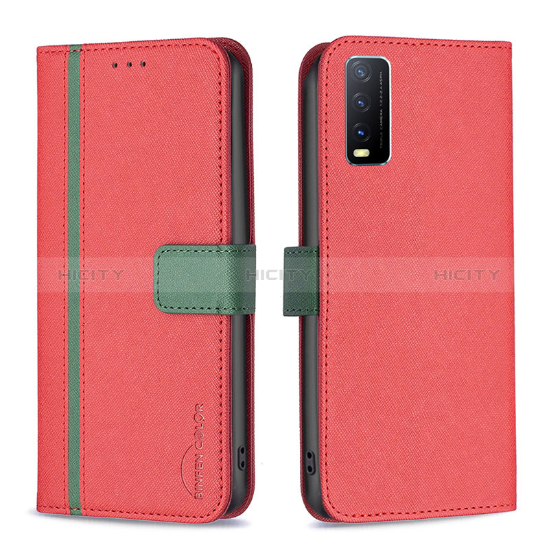 Funda de Cuero Cartera con Soporte Carcasa B13F para Vivo Y20 (2021)