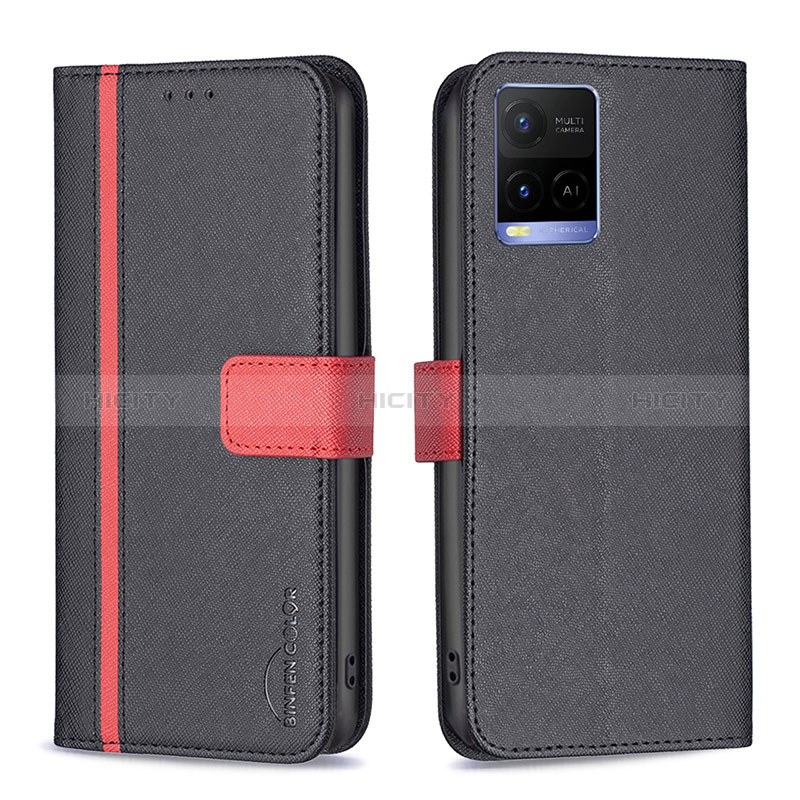 Funda de Cuero Cartera con Soporte Carcasa B13F para Vivo Y33T