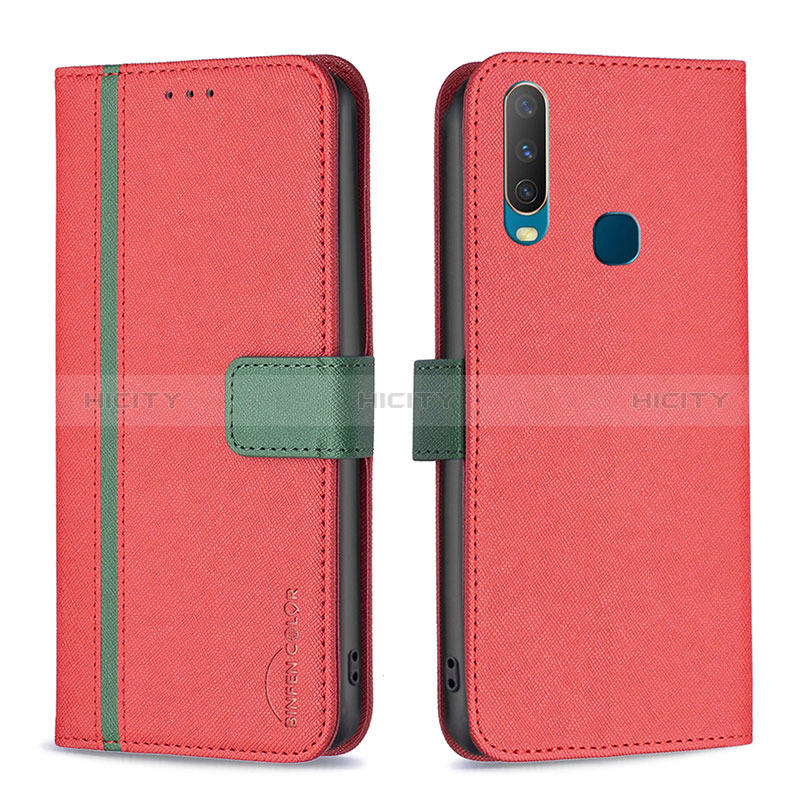 Funda de Cuero Cartera con Soporte Carcasa B13F para Vivo Y3s