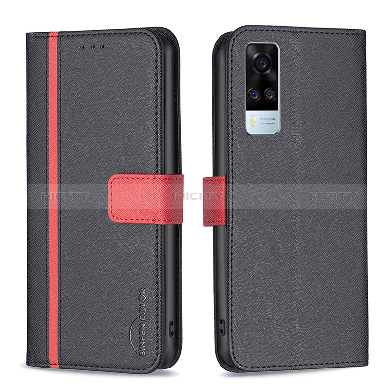 Funda de Cuero Cartera con Soporte Carcasa B13F para Vivo Y53s 4G