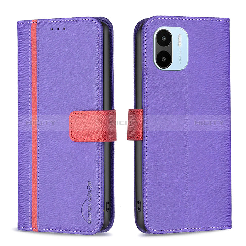 Funda de Cuero Cartera con Soporte Carcasa B13F para Xiaomi Poco C50