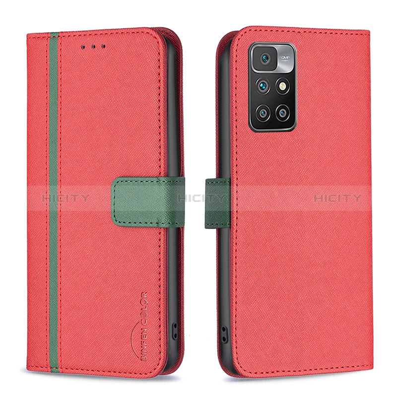 Funda de Cuero Cartera con Soporte Carcasa B13F para Xiaomi Redmi 10 (2022)