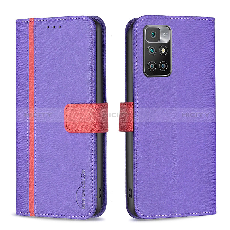 Funda de Cuero Cartera con Soporte Carcasa B13F para Xiaomi Redmi 10 (2022)