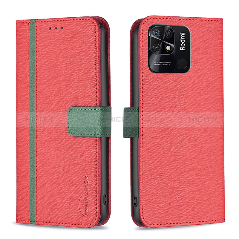 Funda de Cuero Cartera con Soporte Carcasa B13F para Xiaomi Redmi 10 India