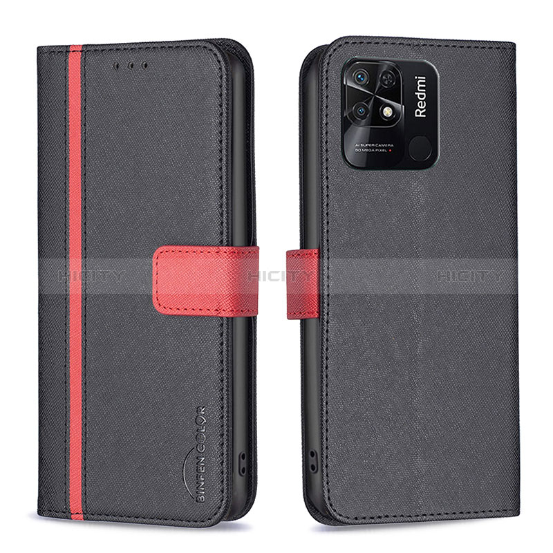 Funda de Cuero Cartera con Soporte Carcasa B13F para Xiaomi Redmi 10C 4G