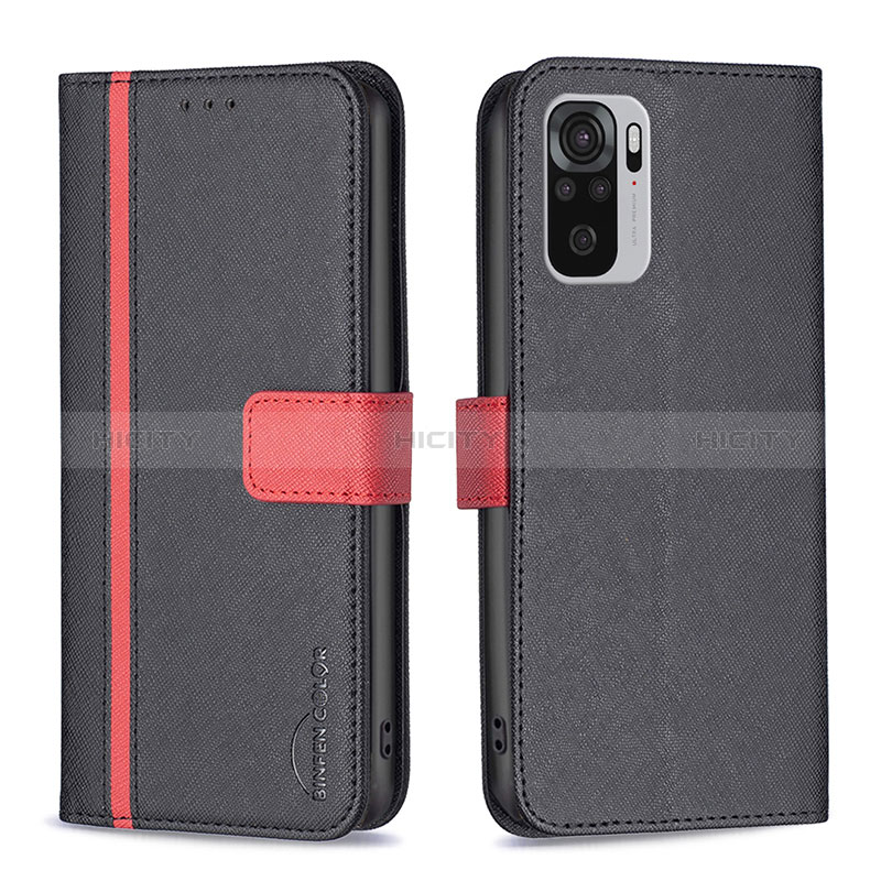 Funda de Cuero Cartera con Soporte Carcasa B13F para Xiaomi Redmi Note 10 4G