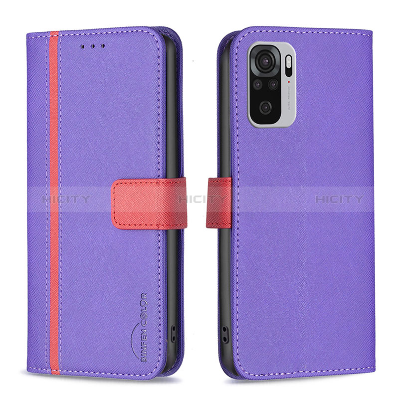 Funda de Cuero Cartera con Soporte Carcasa B13F para Xiaomi Redmi Note 10 4G