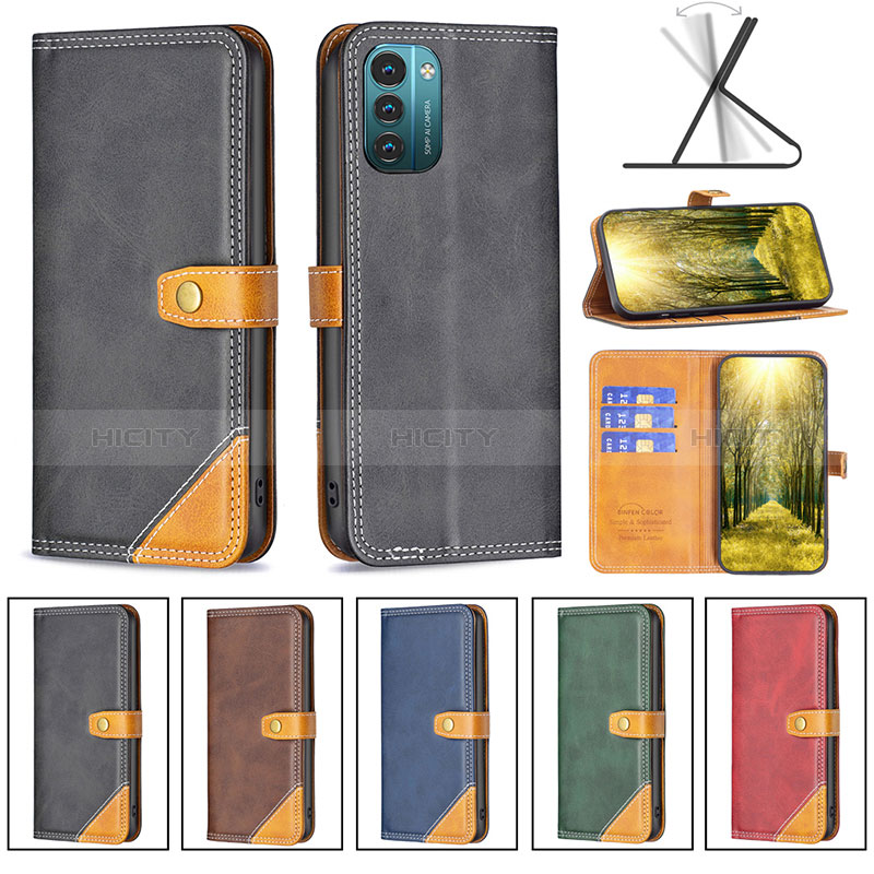 Funda de Cuero Cartera con Soporte Carcasa B14F para Nokia G21