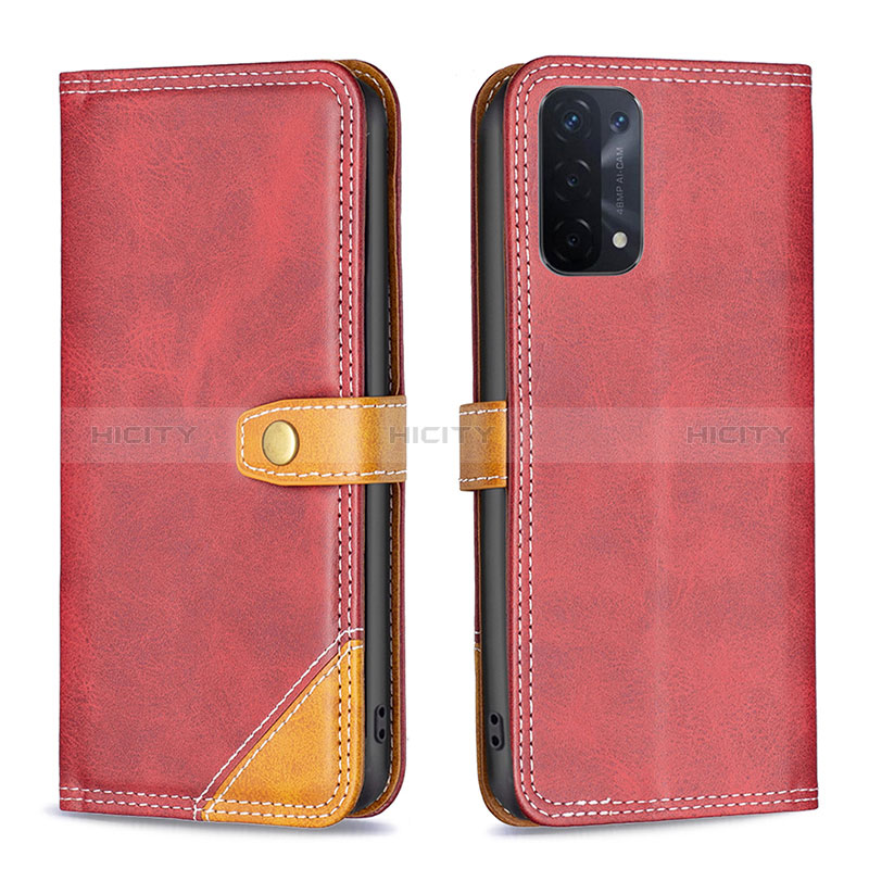 Funda de Cuero Cartera con Soporte Carcasa B14F para Oppo A54 5G