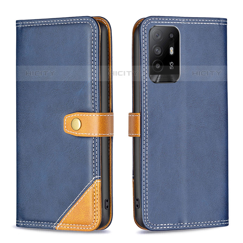 Funda de Cuero Cartera con Soporte Carcasa B14F para Oppo A94 5G