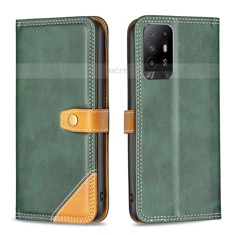 Funda de Cuero Cartera con Soporte Carcasa B14F para Oppo A94 5G