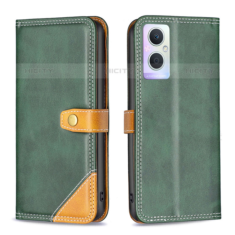 Funda de Cuero Cartera con Soporte Carcasa B14F para Oppo F21 Pro 5G