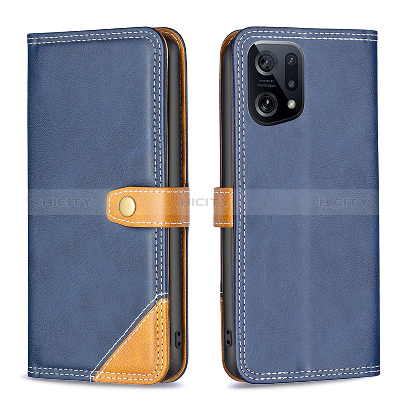 Funda de Cuero Cartera con Soporte Carcasa B14F para Oppo Find X5 5G