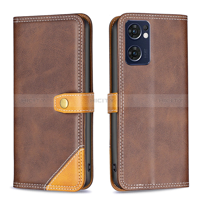 Funda de Cuero Cartera con Soporte Carcasa B14F para Oppo Find X5 Lite 5G