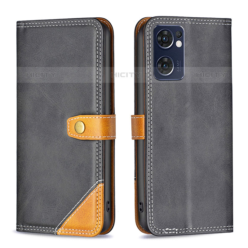 Funda de Cuero Cartera con Soporte Carcasa B14F para Oppo Reno7 5G