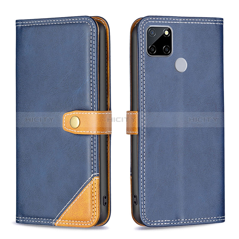 Funda de Cuero Cartera con Soporte Carcasa B14F para Realme 7i RMX2193