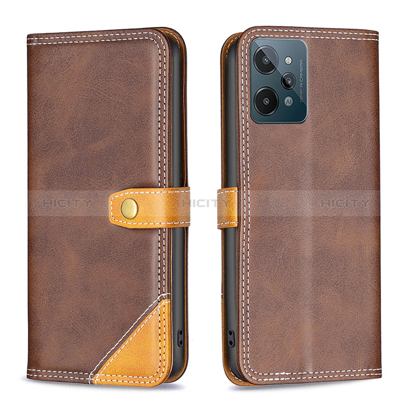 Funda de Cuero Cartera con Soporte Carcasa B14F para Realme C31