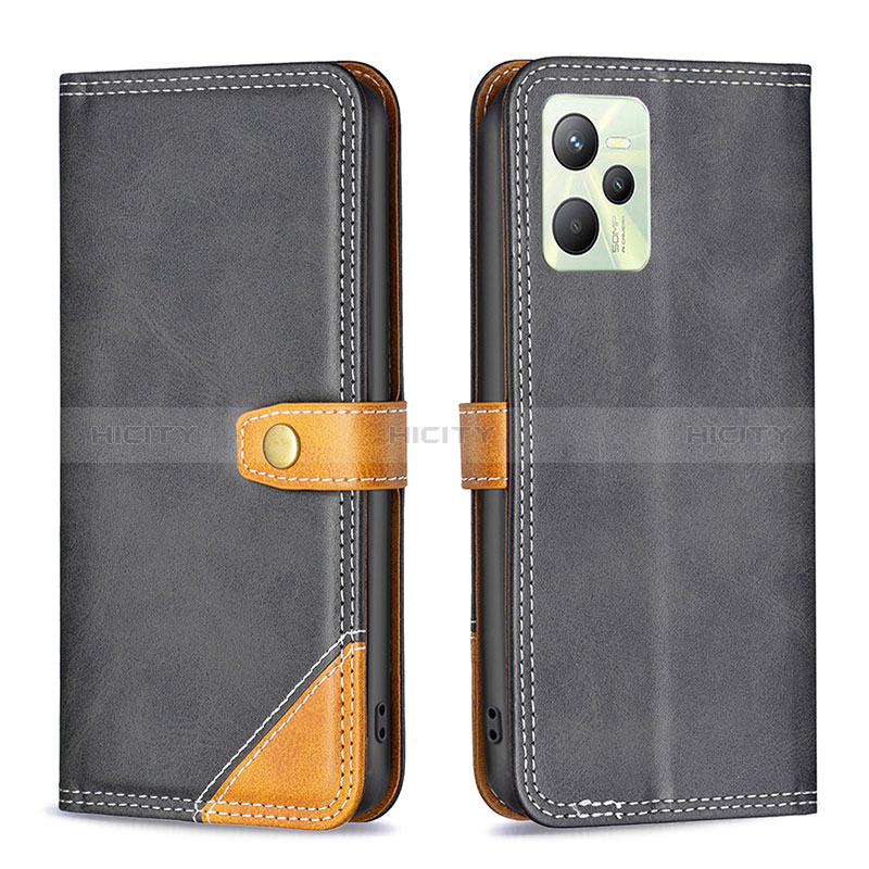 Funda de Cuero Cartera con Soporte Carcasa B14F para Realme C35