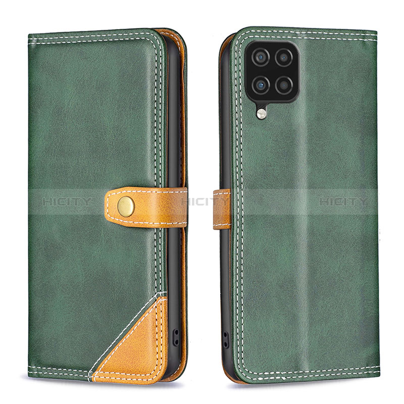 Funda de Cuero Cartera con Soporte Carcasa B14F para Samsung Galaxy A12