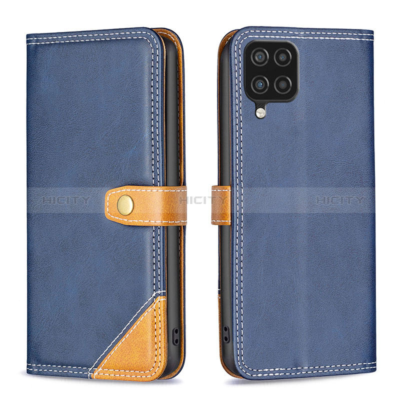 Funda de Cuero Cartera con Soporte Carcasa B14F para Samsung Galaxy A12 Nacho