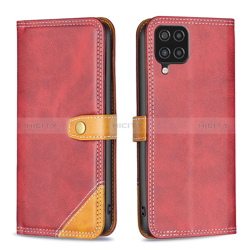 Funda de Cuero Cartera con Soporte Carcasa B14F para Samsung Galaxy A12 Nacho