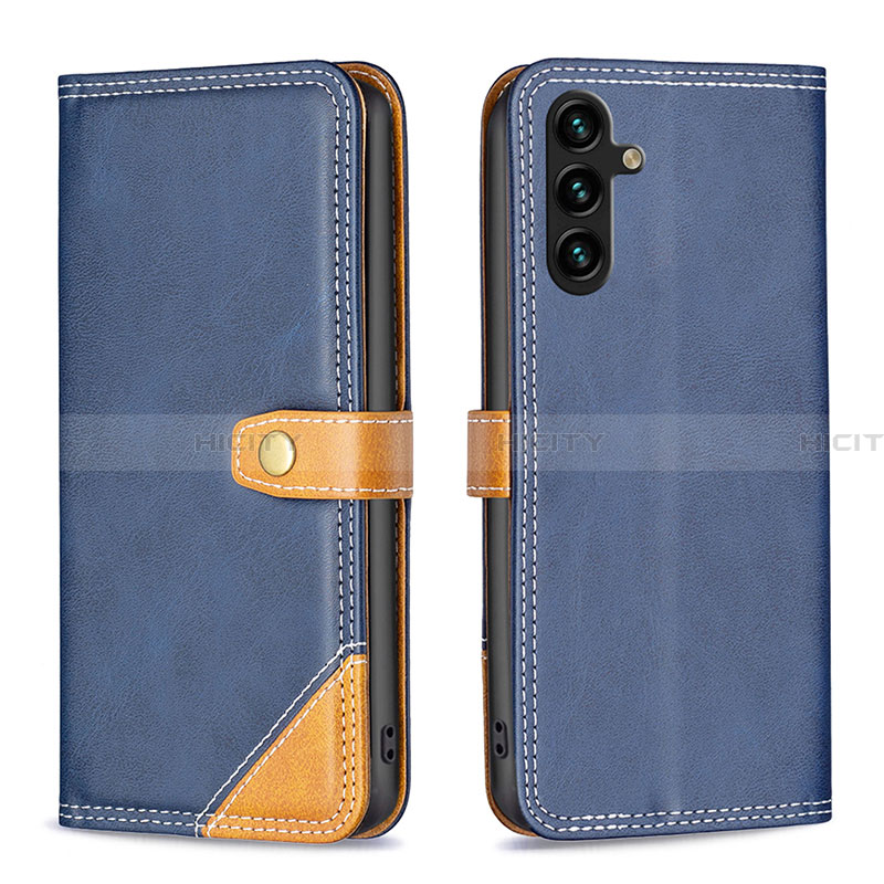 Funda de Cuero Cartera con Soporte Carcasa B14F para Samsung Galaxy A13 5G Azul