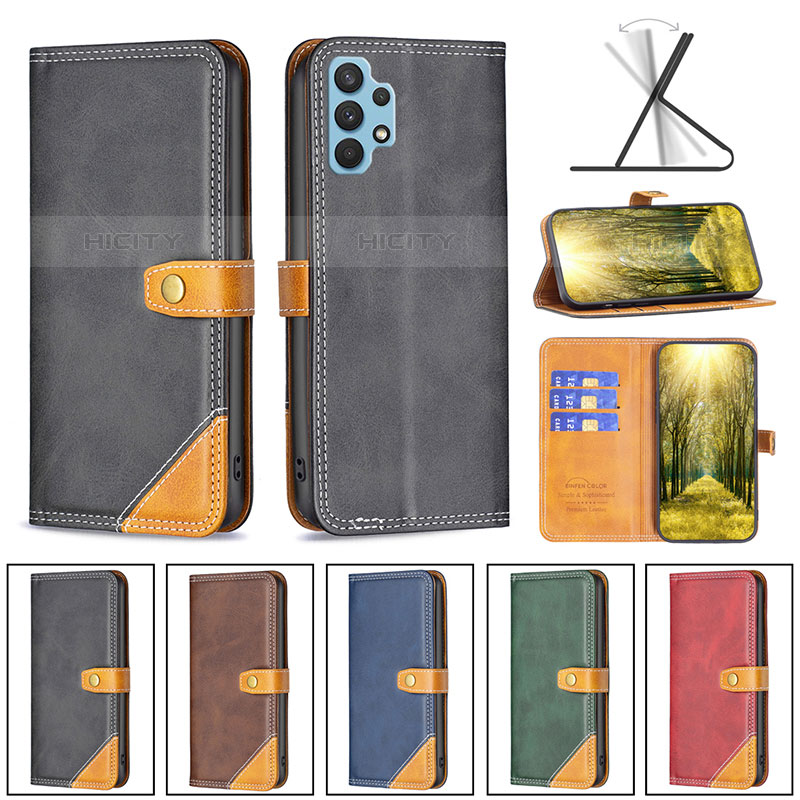 Funda de Cuero Cartera con Soporte Carcasa B14F para Samsung Galaxy M32 5G