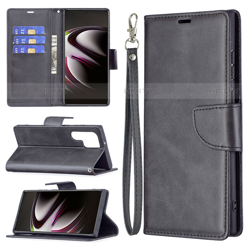 Funda de Cuero Cartera con Soporte Carcasa B14F para Samsung Galaxy S23 Ultra 5G