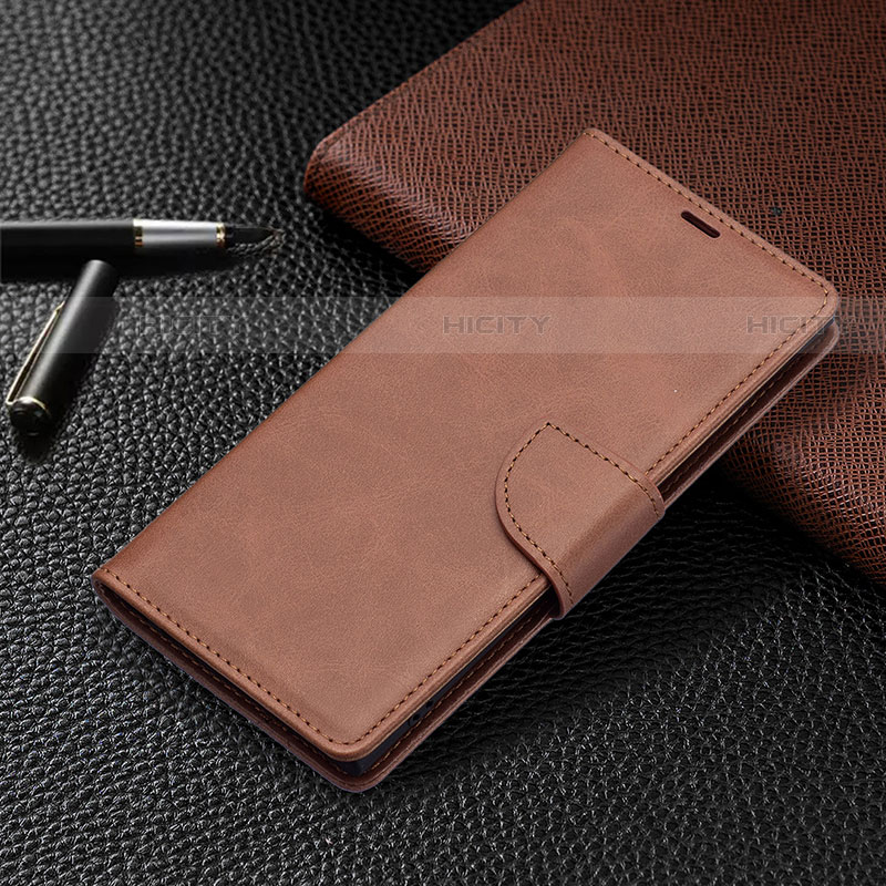 Funda de Cuero Cartera con Soporte Carcasa B14F para Samsung Galaxy S23 Ultra 5G Marron