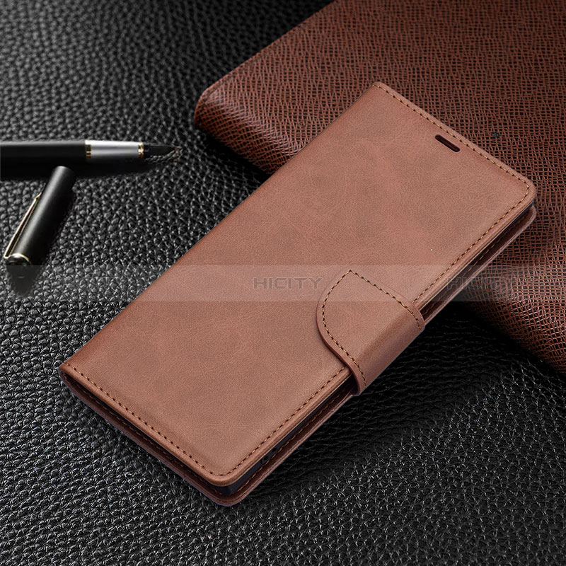 Funda de Cuero Cartera con Soporte Carcasa B14F para Samsung Galaxy S24 Ultra 5G Marron