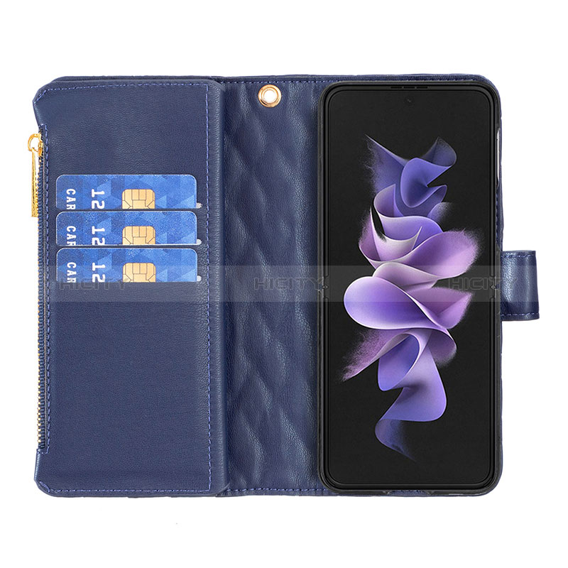 Funda de Cuero Cartera con Soporte Carcasa B14F para Samsung Galaxy Z Fold3 5G