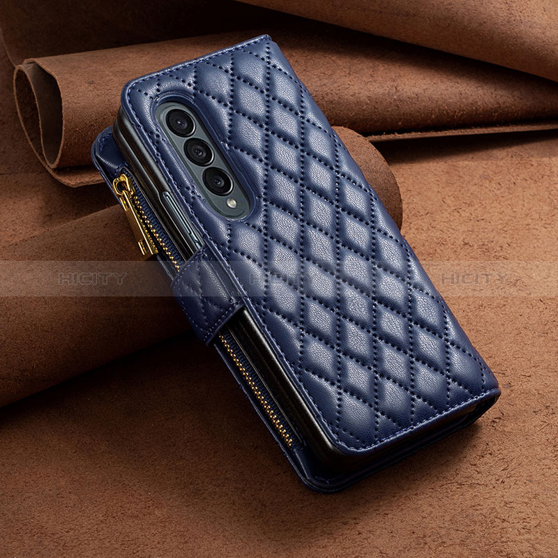 Funda de Cuero Cartera con Soporte Carcasa B14F para Samsung Galaxy Z Fold3 5G