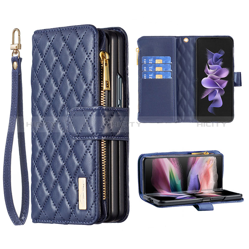 Funda de Cuero Cartera con Soporte Carcasa B14F para Samsung Galaxy Z Fold3 5G