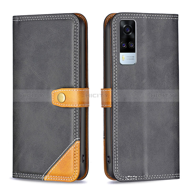 Funda de Cuero Cartera con Soporte Carcasa B14F para Vivo Y51 (2021)