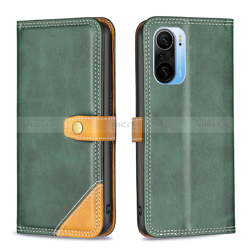 Funda de Cuero Cartera con Soporte Carcasa B14F para Xiaomi Redmi K40 Pro 5G