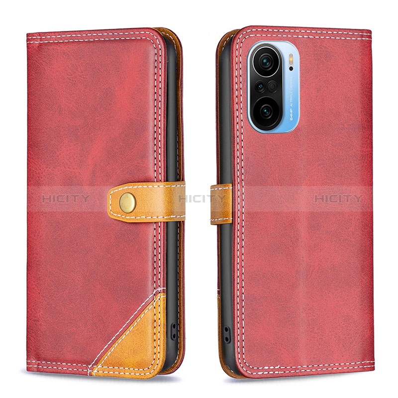 Funda de Cuero Cartera con Soporte Carcasa B14F para Xiaomi Redmi K40 Pro 5G