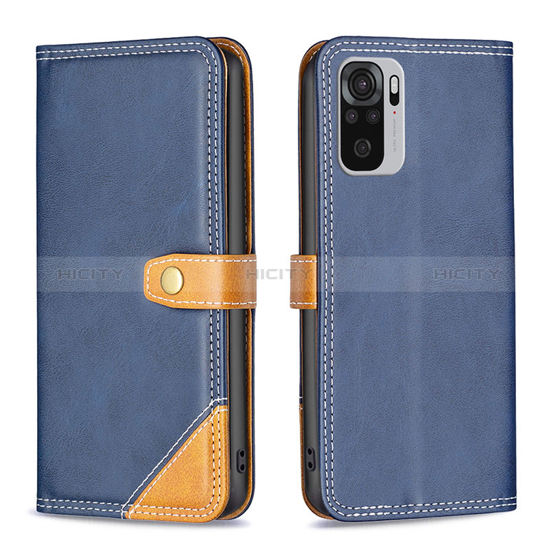 Funda de Cuero Cartera con Soporte Carcasa B14F para Xiaomi Redmi Note 10 4G