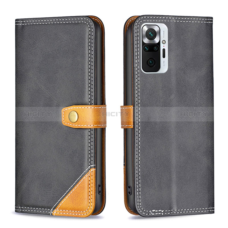 Funda de Cuero Cartera con Soporte Carcasa B14F para Xiaomi Redmi Note 10 Pro 4G