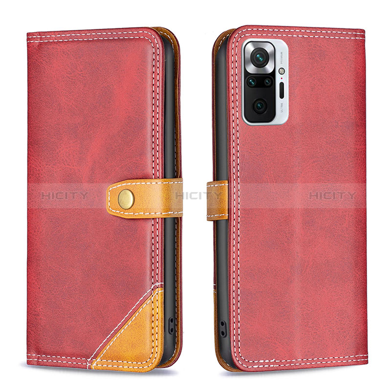 Funda de Cuero Cartera con Soporte Carcasa B14F para Xiaomi Redmi Note 10 Pro Max