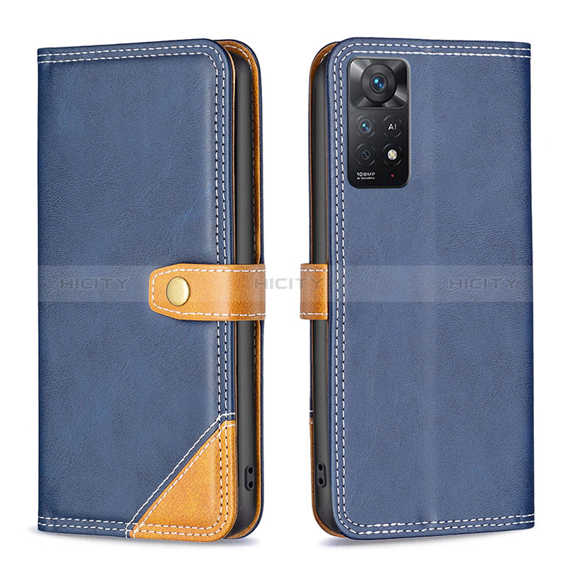 Funda de Cuero Cartera con Soporte Carcasa B14F para Xiaomi Redmi Note 11 Pro 4G