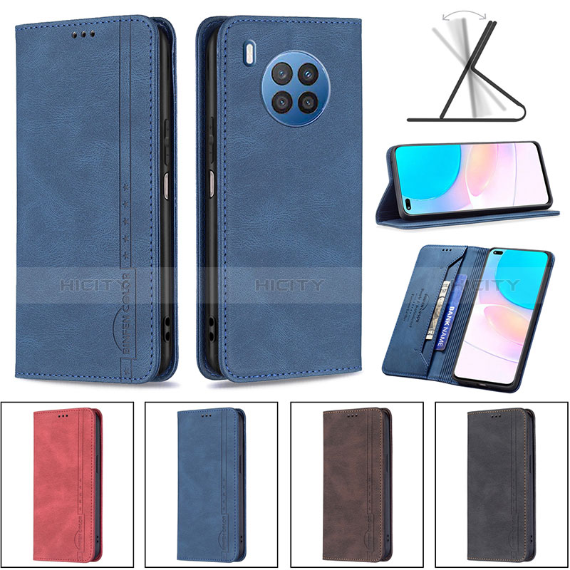 Funda de Cuero Cartera con Soporte Carcasa B15F para Huawei Honor 50 Lite