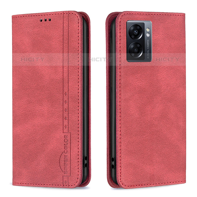 Funda de Cuero Cartera con Soporte Carcasa B15F para OnePlus Nord N300 5G Rojo