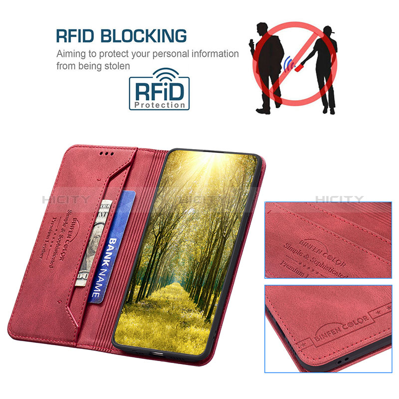 Funda de Cuero Cartera con Soporte Carcasa B15F para Oppo A57 5G