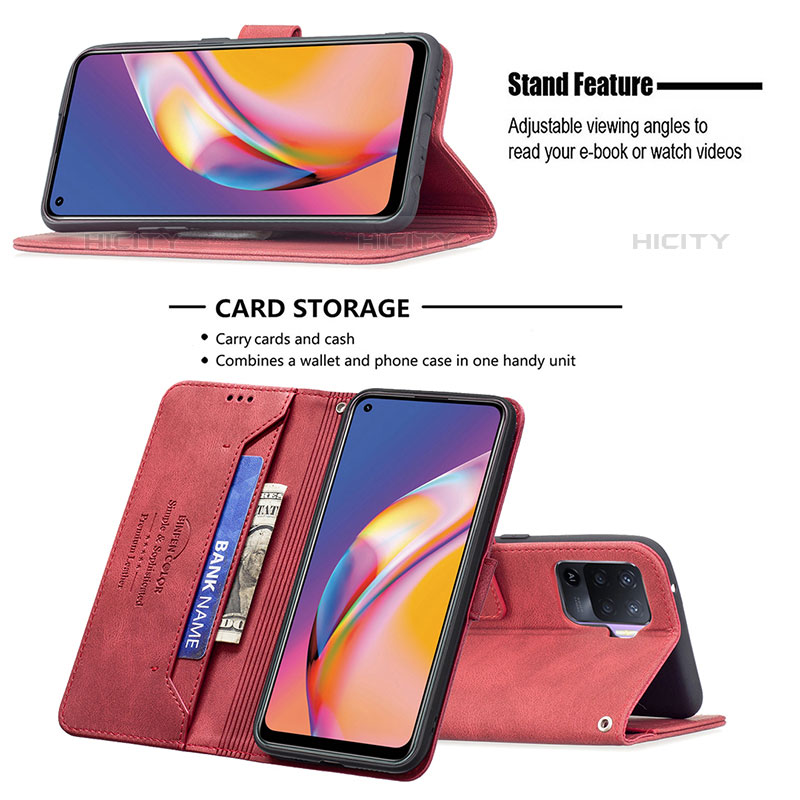 Funda de Cuero Cartera con Soporte Carcasa B15F para Oppo A94 4G