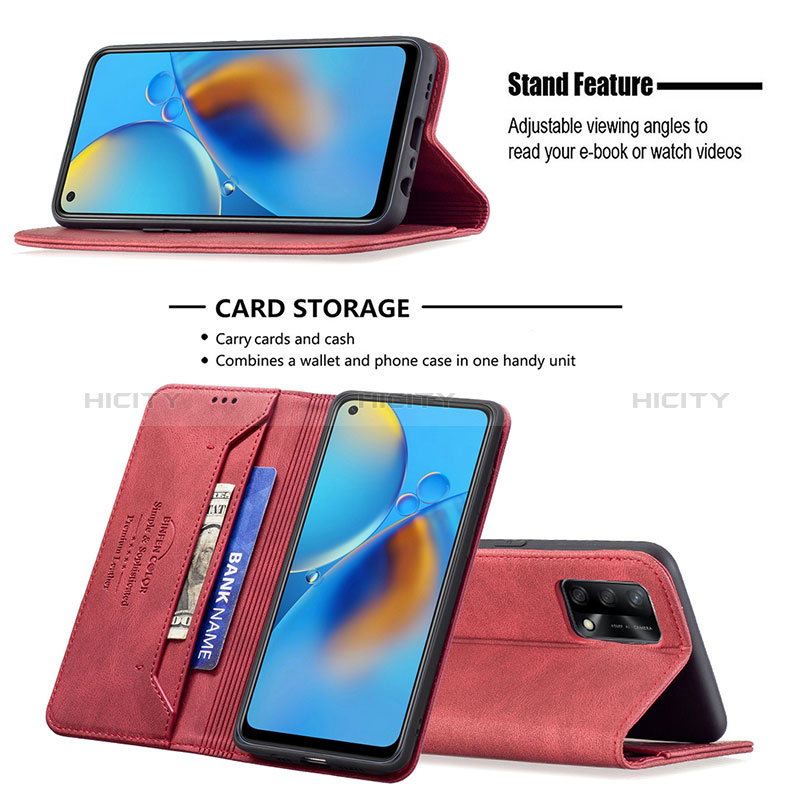 Funda de Cuero Cartera con Soporte Carcasa B15F para Oppo A95 4G